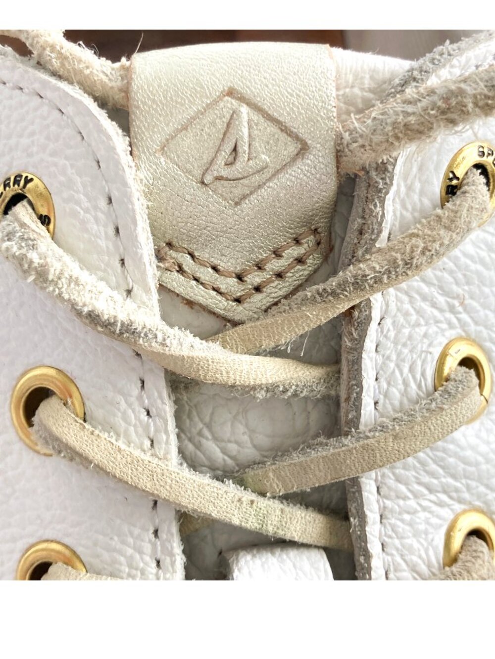 Sperry Top Sider Leather Sneakers with Suede Laces - Picture 13 of 13